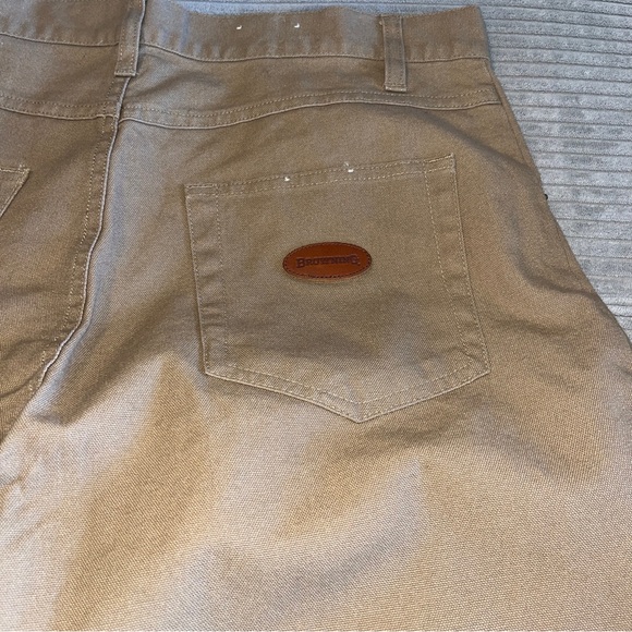 Browning For Her Women’s Pants Canvas Brown Size XL -18 NWOT - Picture 6 of 10